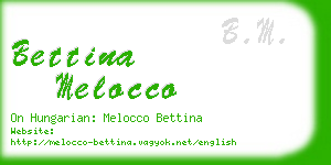 bettina melocco business card